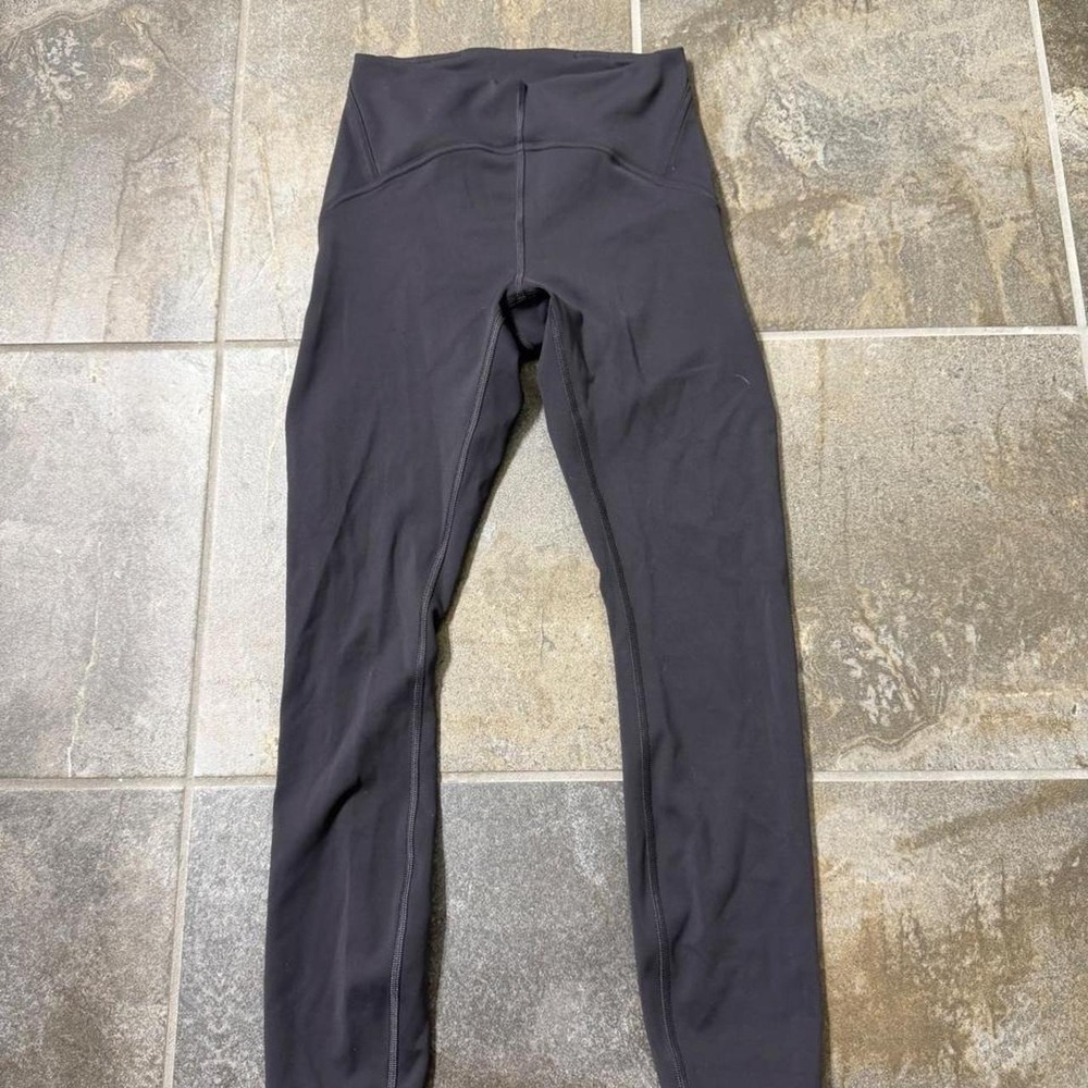 Lululemon Instill High-Rise Tight 25 Grey Black Yoga Leggings Size 4 W5DJTS